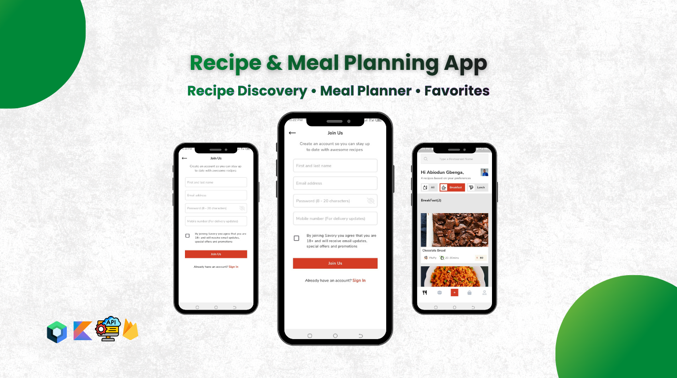 Savory Food App